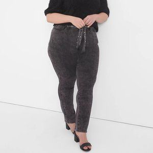 NWT Seven7 Starlette Rhinestone Belted Skinny Jeans Plus Size 14